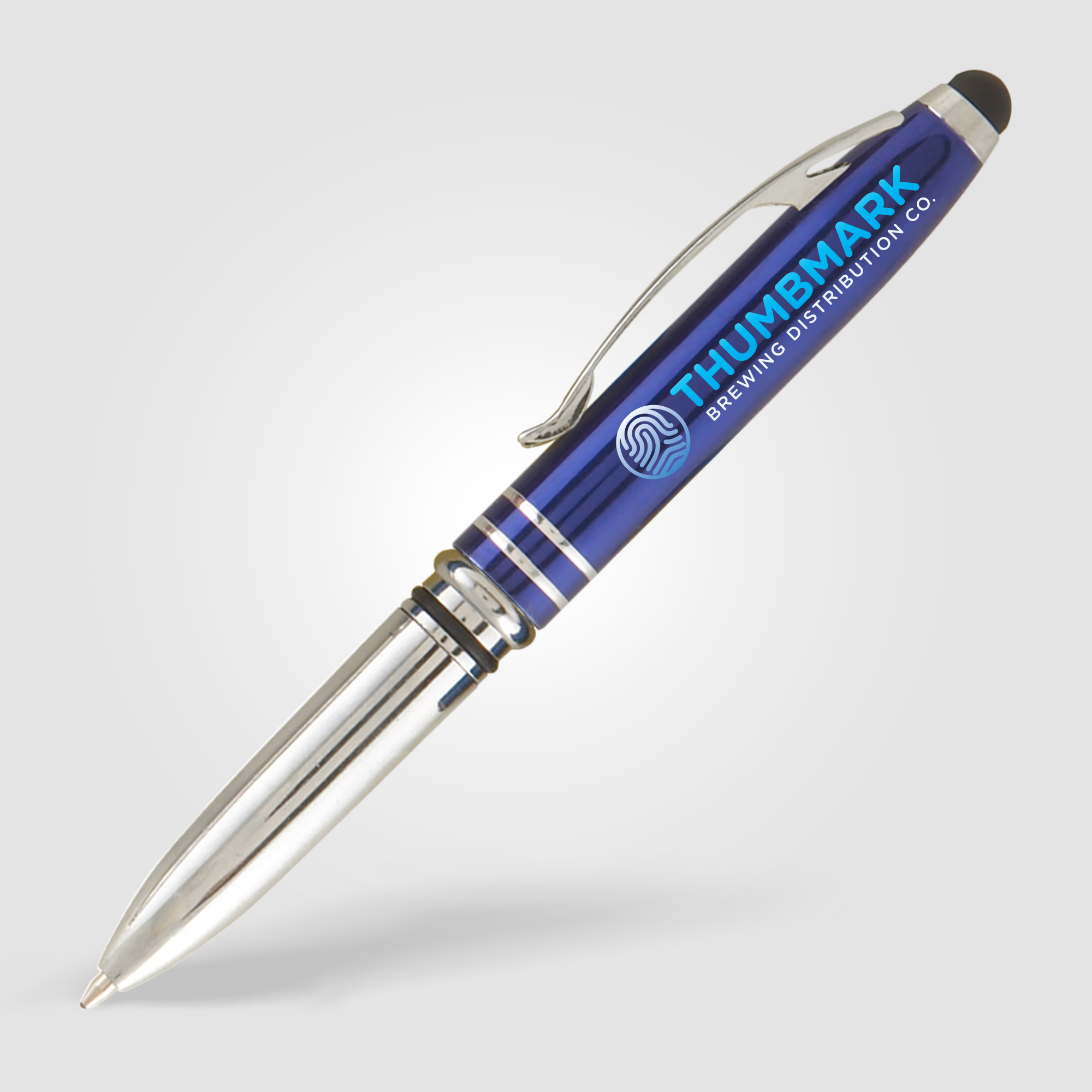 Stylo-stylet publicitaire - Brando Bleu foncé